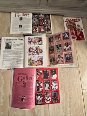 Legends Sports Card Collection Album / Journal Red